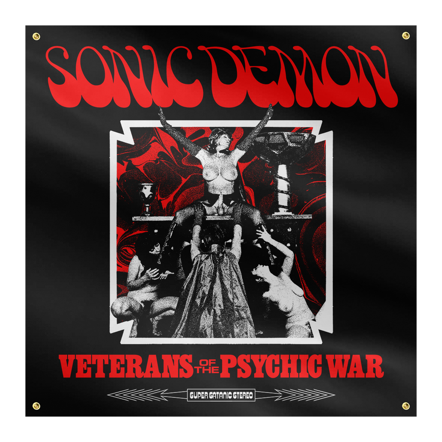 Sonic Demon Psychic War Altar Black Flag Heavy Threads