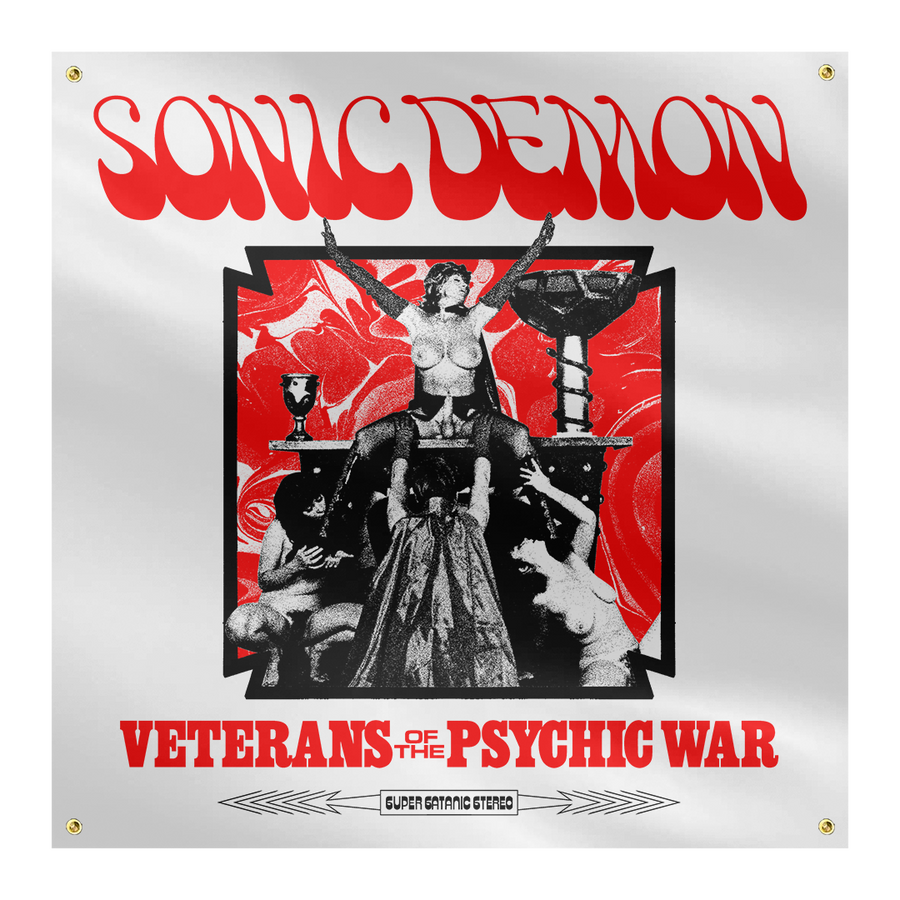 Sonic Demon Psychic War Altar White Flag Heavy Threads